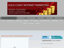Tablet Screenshot of goldcoastinternetmarketing.com